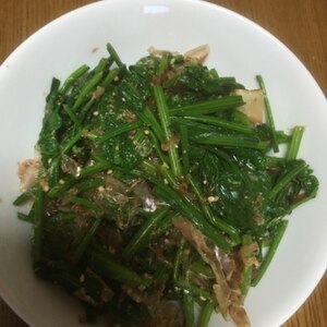 ほうれん草の胡麻鰹節和え＊